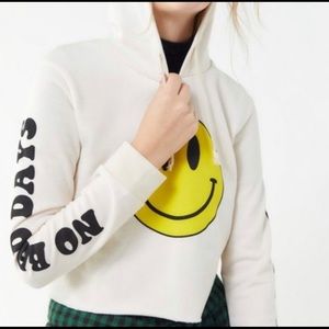 URBAN OUTFITTERS “No Bad Days” crop sweatshirt